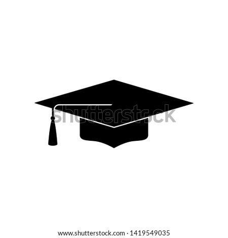 Graduation Cap Icon Vector Illustration - Vector