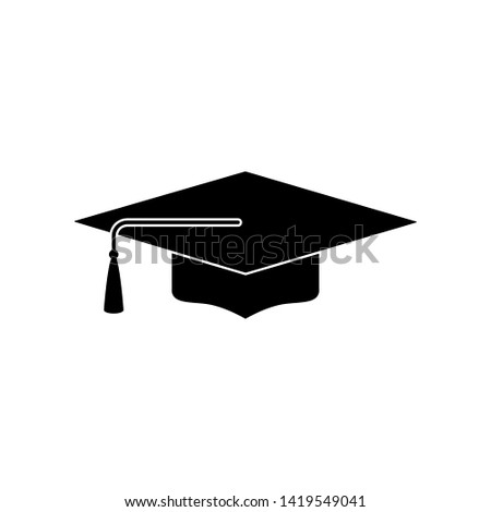 Graduation Cap Icon Vector Illustration - Vector