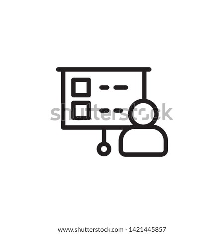 business, board, analystic icon. Simple thin line, outline vector of Project Management icons for UI and UX, website or mobile application
