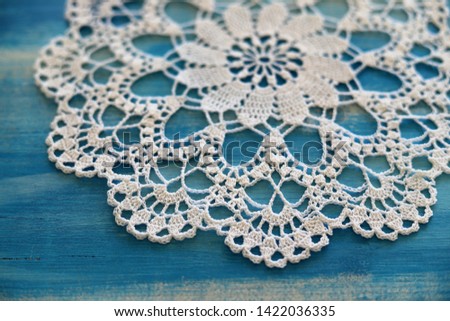 Beautiful doily. This photo has been taken in Prague, 2019
