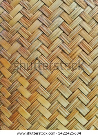 Textuer of the bamboo weaving