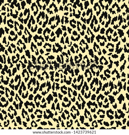 Vector seamless leopard pattern. Trendy background. Template for design, fabric, print.