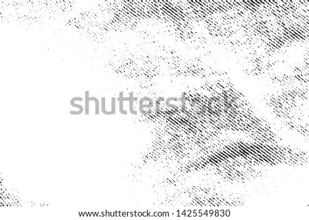 Vintage cloth texture of black and white illustration. Grunge overlay aged grid messy template. Abstract monochrome background.