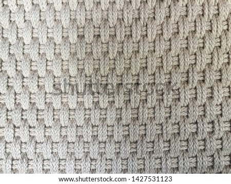 Pattern of rope on the chair