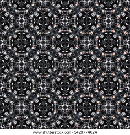 Abstract seamless pattern in geometric ornamental style. Modern stylish abstract texture