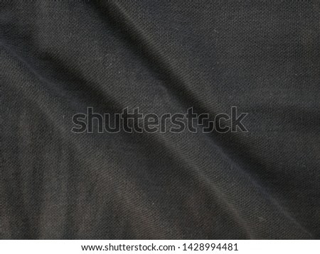 black silk cloth background, old cotton fabric texture