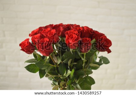 bouquet of flowers from red roses