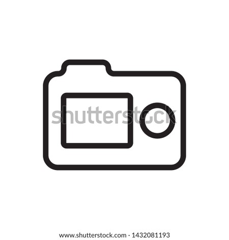 Back camera icon - Vector. Photo concept vector illustration.