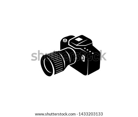 Creative Black Camera Logo Design Symbol Vector Illustration