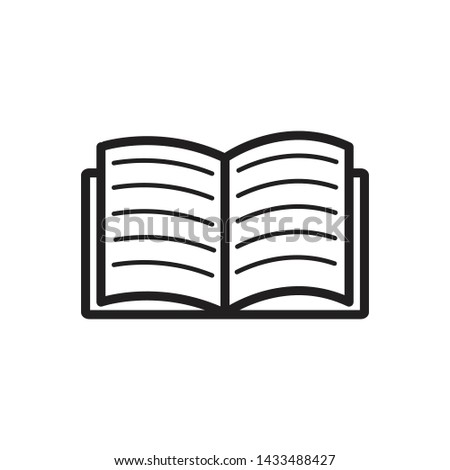 book icon, vector illustration. flat design