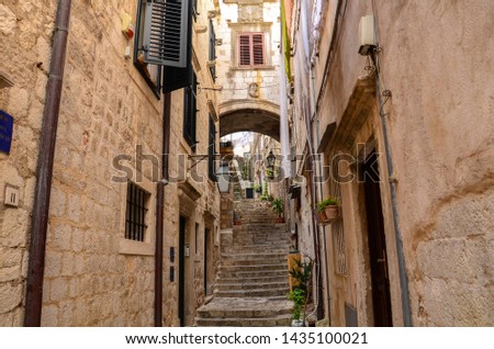Dubrovnik, Croatia  Alleyway and Stairs