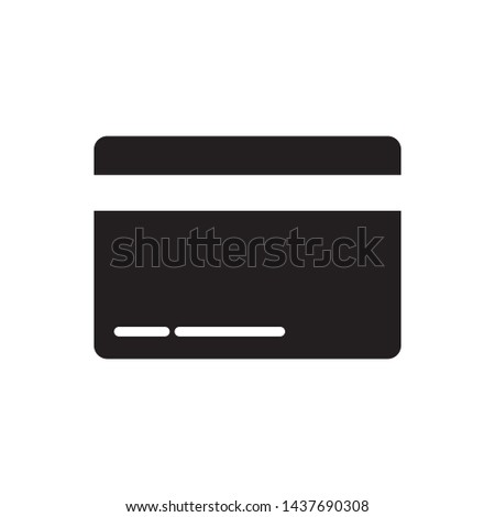 credit card icon design template. Trendy style, vector eps 10