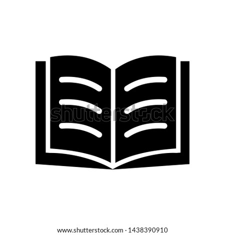 Open Book Symbol Icon Vector Design Illustration