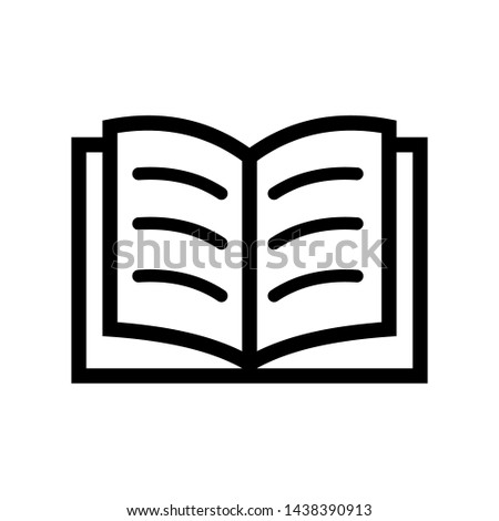 Open Book Symbol Icon Vector Design Illustration