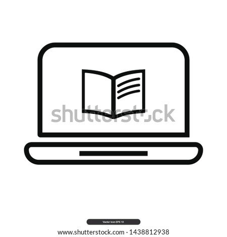 Book Icon Vector Illustration Logo Template