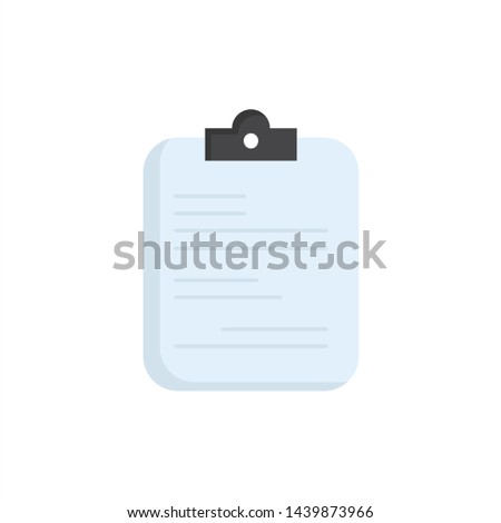 report, medical, paper, checklist, document Flat Color Icon Vector