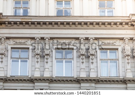 three ancient windows in Lviv