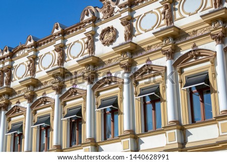 Typical Moscow building architecture. Russia