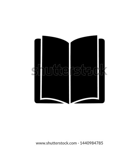 Book icon vector. Open Book symbol