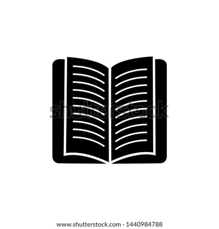 Book icon vector. Open Book symbol