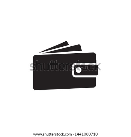 Wallet icon. Cash money button