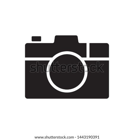 camera icon in trendy flat design