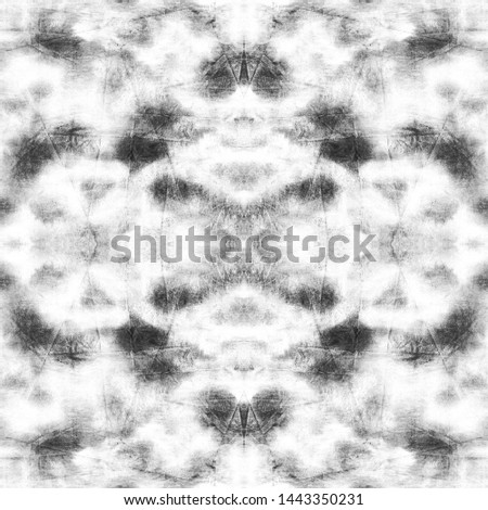 Black and white dirty art watercolor seamless pattern. Inspiration art. Textile print seamless pattern. Silk background. Mixed painterly. Crumpled paper texture. Grunge artistic canvas.