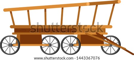 Carriage coach vector vintage transport with old wheels and antique transportation illustration set of coachman character royal for horse and chariot wagon for traveling isolated on white background