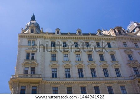 Old historical building in Old Town of Vienna, Austria