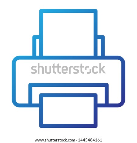 Print Icon, Vector Illustration,User Interface Colour Outline