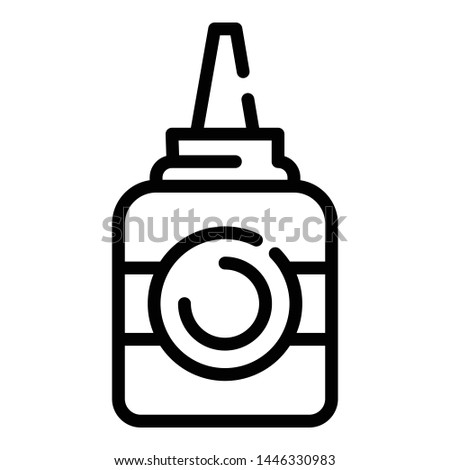 Glue addiction icon. Outline glue addiction vector icon for web design isolated on white background
