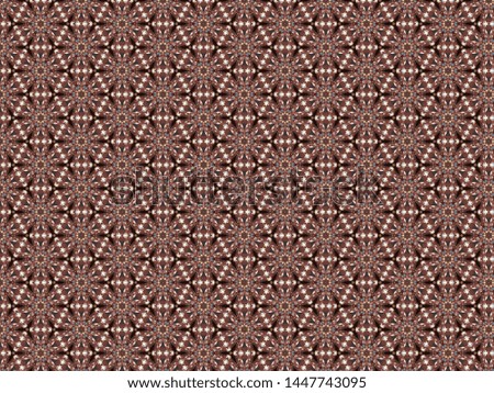 fleece background with a wicker pattern in the shape of a blue and brown pigtail and wicker snowflakes and stars