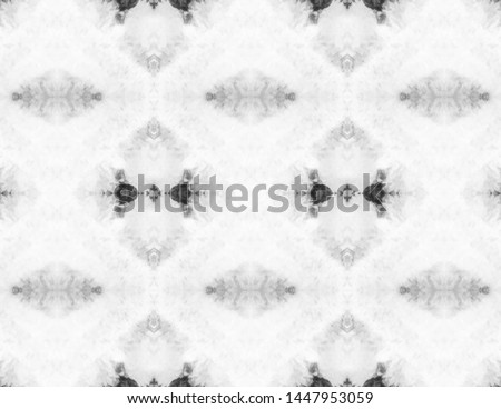 Black and white lace pattern. Watercolor monochrome background. Seamless fabric pattern. Spotted geometric motifs. Victorian delicate tile. Beautiful lace print. Shibori texture