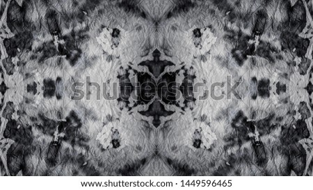 Seamless Tie Dye Picture. Ink Indian Shawl. Old Motif. Charcoal Blots. White Color. Graphic Dyed Dark Vintage Dyed Old Fabric. Dashiki.