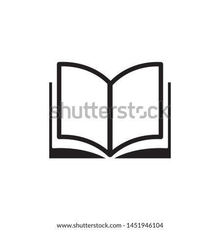 book icon vector simple design