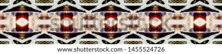 Watercolor Geometric Background. Brown, Blue and Violet Seamless Texture. Abstract Batik Motif. Seamless Tie Dye Ornament. Ethnic African Motif. Ikat Watercolor Geometric BG.