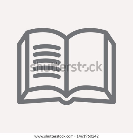 book icon isolated sign symbol vector illustration for web and mobile - vector 