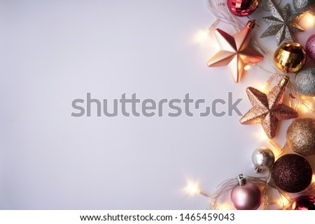 Christmas decoration for new year , Christmas , birthday , anniversary , celebration concept background