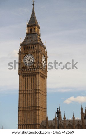 Big Ben also known as Elizabeth Tower, London