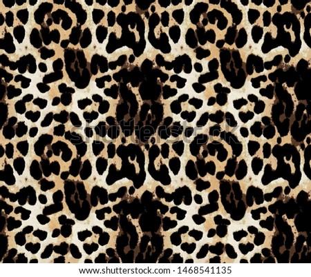 Leopard print seamless pattern design
