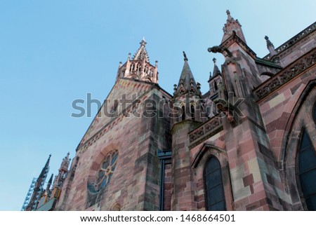 Freiburg Minster, cathedral of Freiburg im Brisgau, Germany.