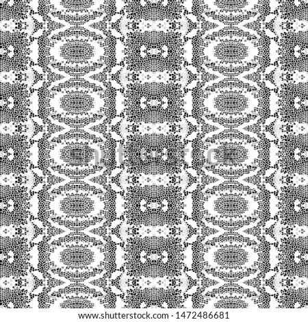 Black and white mosaic pattern for backgrounds, tiles and designs