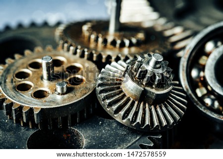 Gears from an old industrial machine