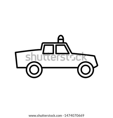 truck icon, illustration line design