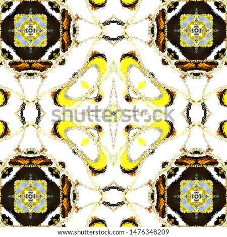 Melting colorful symmetrical square pattern for textile, ceramic tiles and design