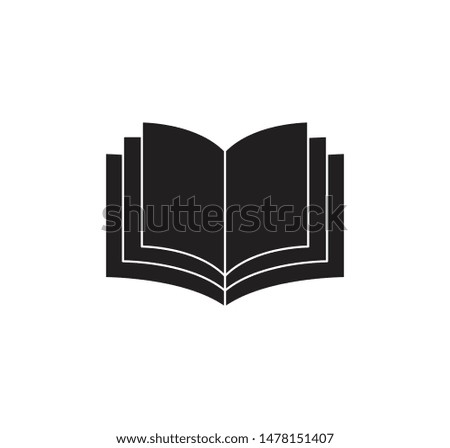 Book icon vector flat simple