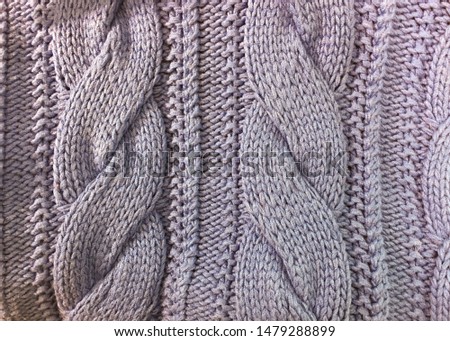 texture knitted sweater, drawing large braid spokes



