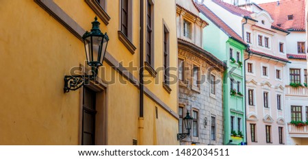 Historic architecture of downtown Prague, Czech Republic