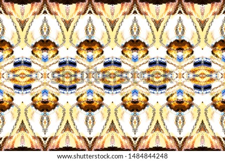 Melting colorful symmetrical horizontal pattern for textile, ceramic tiles and backgrounds