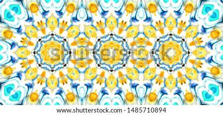 Colorful kaleidoscopic horizontal pattern for backgrounds and design